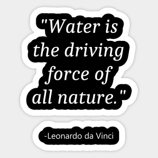 Quote About World Water Day Sticker